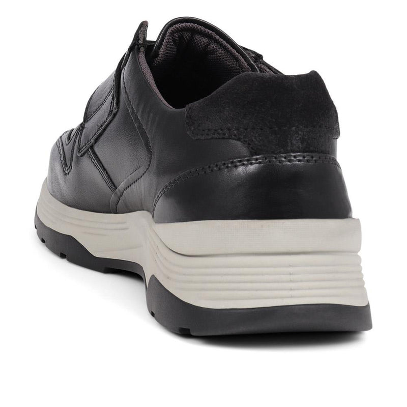Touch-Fasten Leather Trainers  - TOBY / 325 170