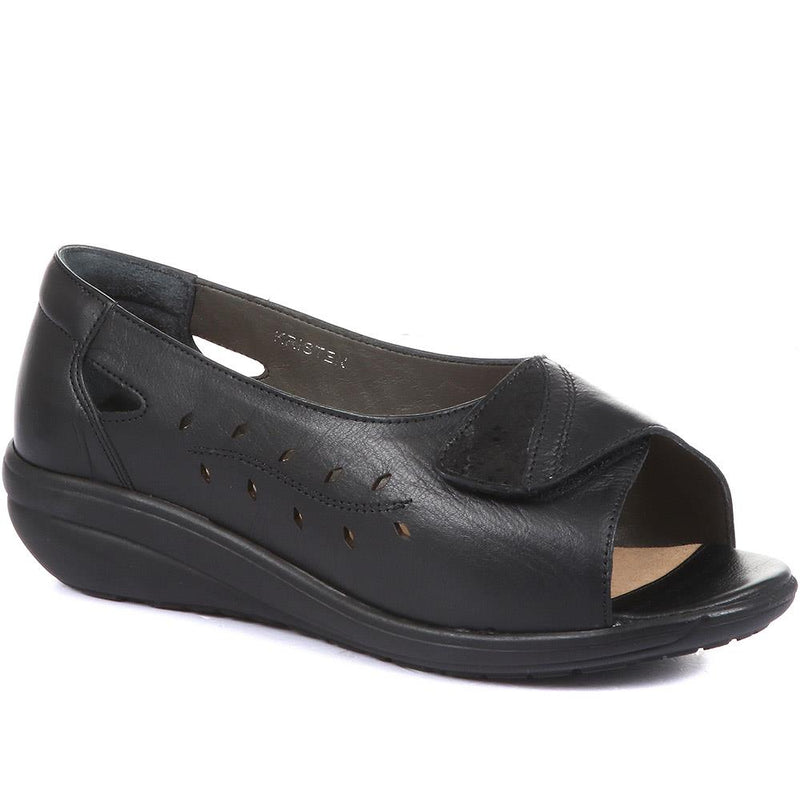Kristen Extra Wide Fit Leather Shoes - KRISTEN / 320 437